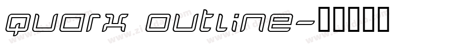 Quarx Outline字体转换